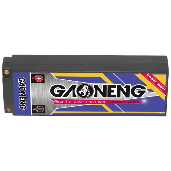 NEW GNB GAONENG 8500MAH 2S 2S2P 7.4V 140C 5mm Bullet Hard Case RC LiPo Battery 1:10 1/10 RC Racing Car Boat for RC Drone UAV FPV